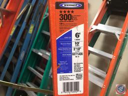 {{TIMES THE MONEY}} (5) Werner 6 foot step ladders, 300 pound weight limit