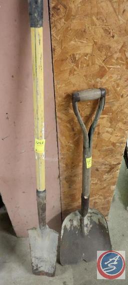 True Temper Short Handled Scoop Shovel, Long Handled Spade