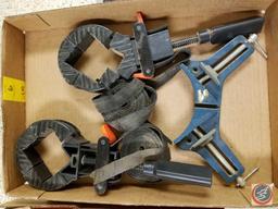 (2) Strap Wrenches, (2) 4'' Clamps, (2) 5" Clamps, (2) 8" Clamps