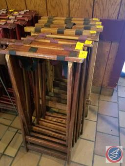 7 Wooden Tray Stands