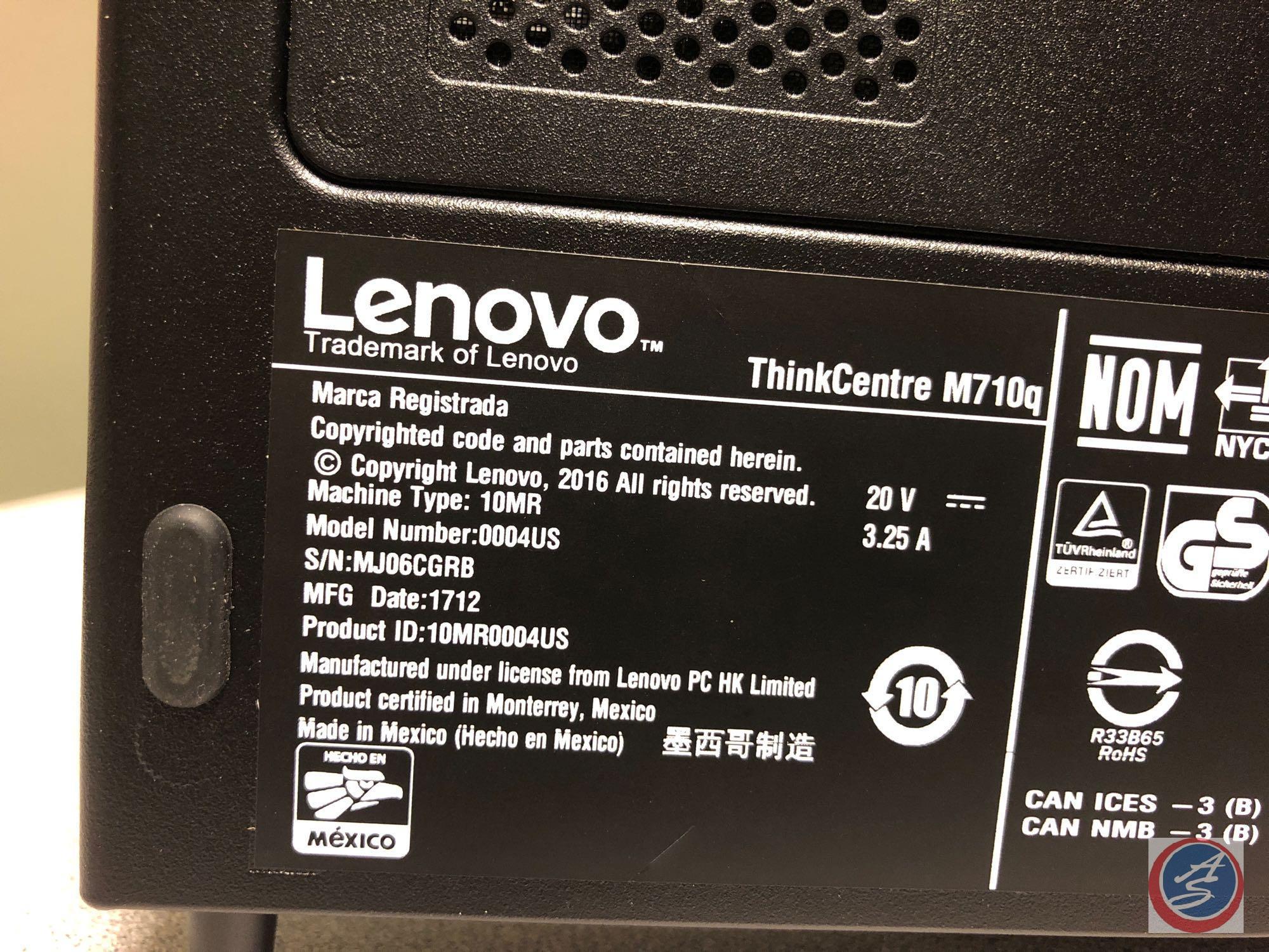 Lenovo Thinkcenter M710q {{INCLUDES ONE POWER CORD, ONE MOUSE, ONE KEYBOARD}}