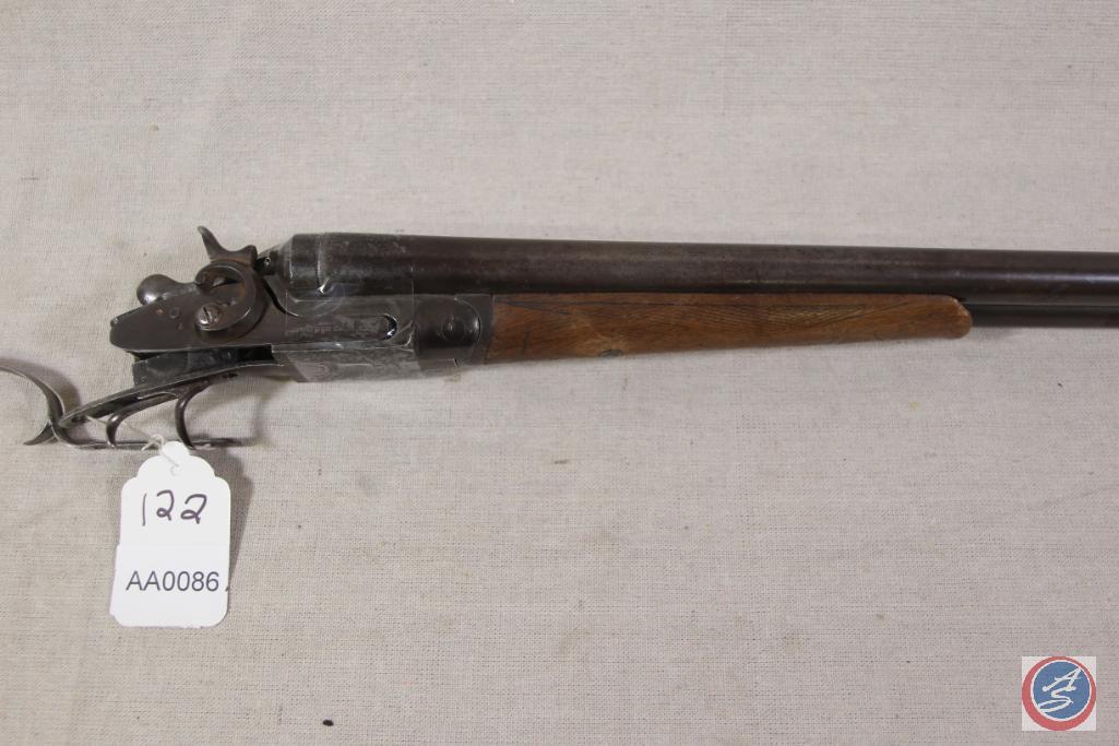 Eclipse Gun Co. Model 8212C 12 GA Shotgun Antique Exposed hammer S x S Shotgun with no stock. Ser #