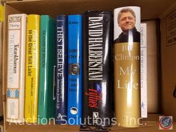 Books with Titles Including: My Life by Bill Clinton, This I Believe, The Purgatorio, Augustine of