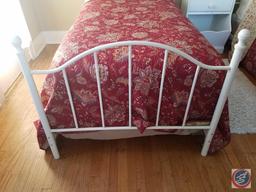 (2) Twin Beds Frames {{COMFORTER AND PILLOWS INCLUDED; SHEETS, BOXSPRINGS AND MATTRESSES NOT