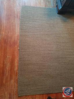 Full Length Floor Mirror 71" x 39 1/2", Area Rug,