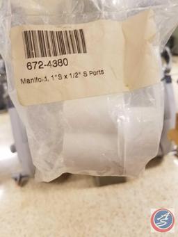 Part #4280 Manifold PVC Air 1.5"S X 3/4 S and Other Assorted Sizes