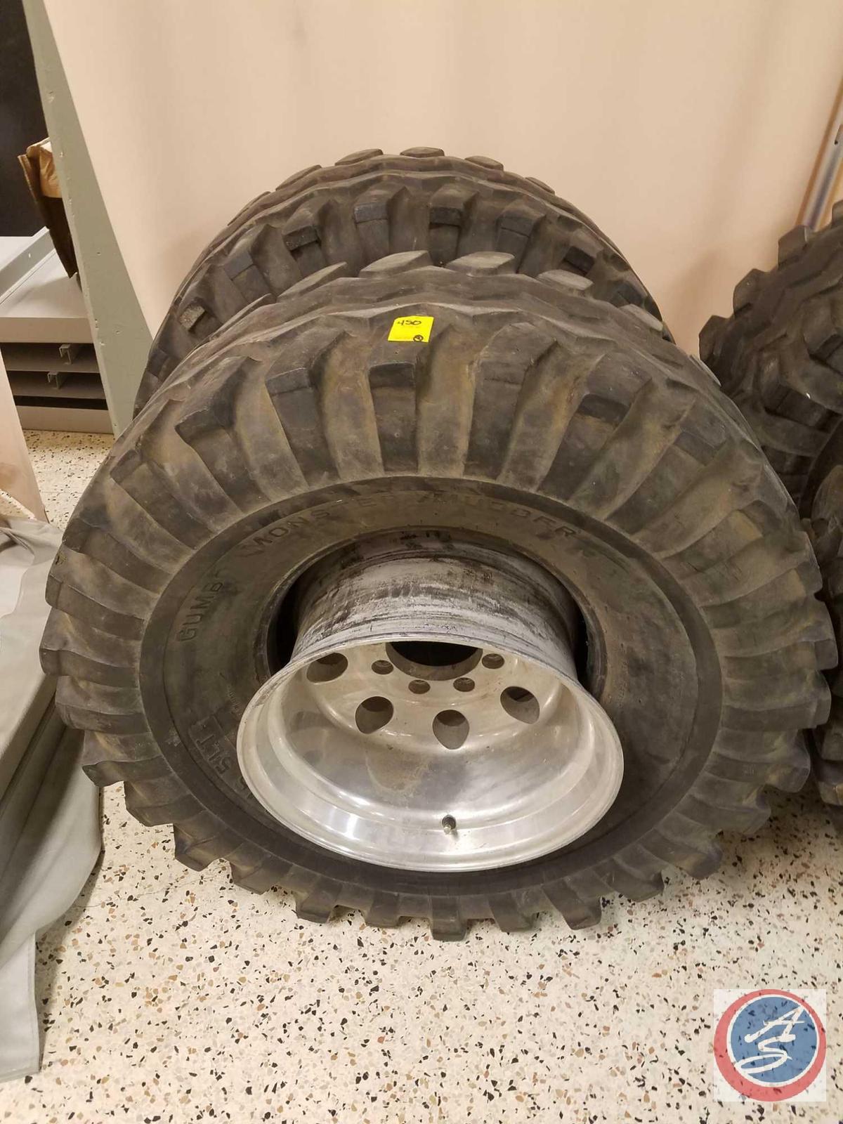(4) Gumbo Monster Mudder 17/40-16.LT Gateway Tires with Rims