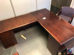 Hon L Shaped Desk Measuring 65" x 29" x 30" and 78" x 23" x 30" {{DESK ONLY}}