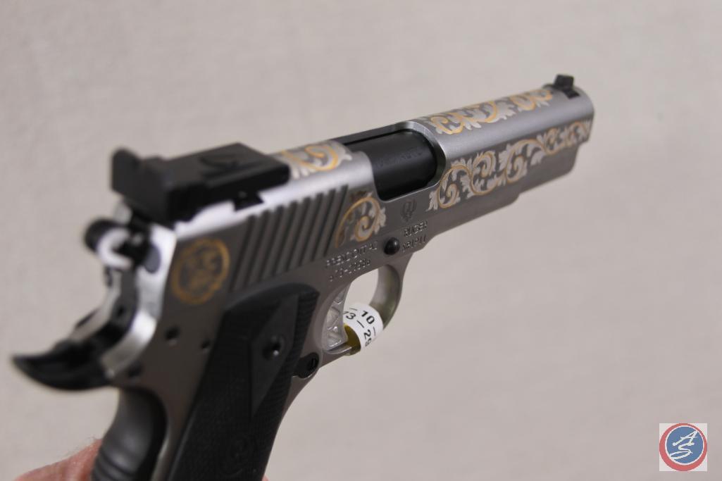 NRA Custom Engraved Ruger SR1911 10MM S/N 673-29586