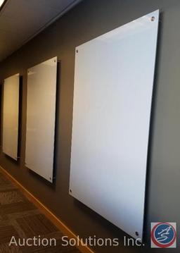 (3) Large Wall Mounted Dry Erase Boards Estimated Size 60"X48" (Buyer Must Remove) {{SOLD TWO TIMES