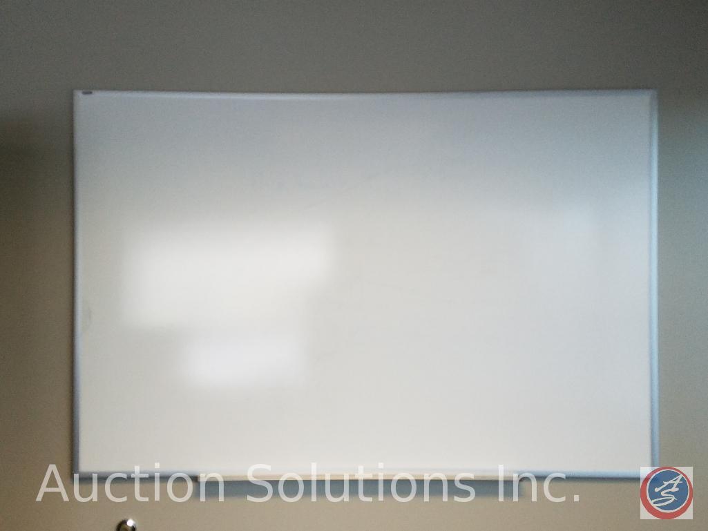 White Board Measuring 72" x 48", 4 Piece Office Desk #1 72" x 22" x 30" with 5 locking drawers {{KEY