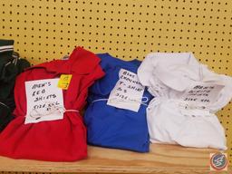 Red, White, and Blue Men's Shirts {{Knit and T Shirt}} Assorted Sizes