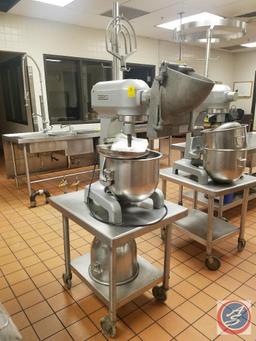 Hobart Commercial Mixer A-200 with Mixing Bowl, Vegetable Slicer, Extra Bowl, Beater and Assorted