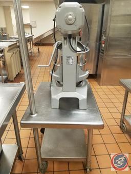 Hobart Commercial Mixer A-200, Meat Head, Aerohot Table on Wheels 24" x 29 1/2" x 28 1/2", Utensil