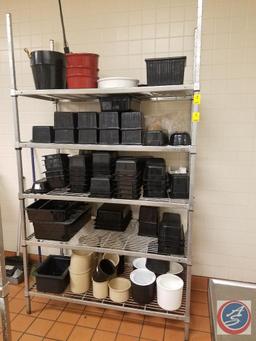 Amco NFS 5 Tier Wire Shelving 48" x 24" x 94" (Contents not included)