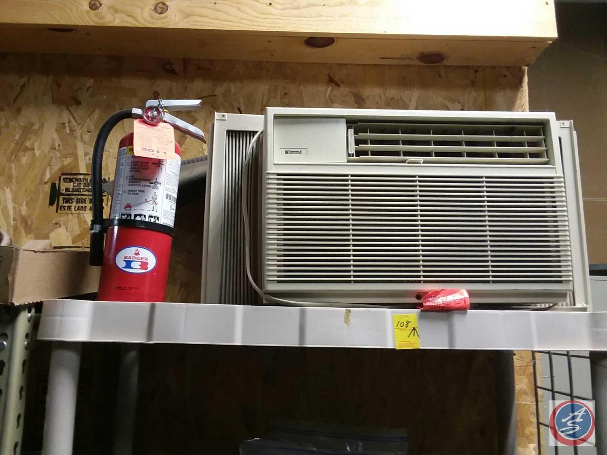 KenMore Window A/C Unit and Fire Extinguisher