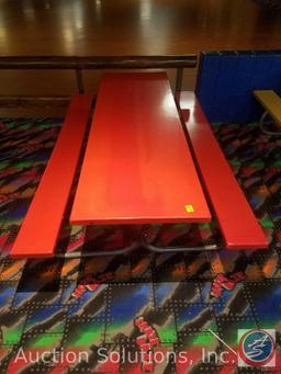 {{2XBID}} (2) 8 ft. Retro Picnic Tables