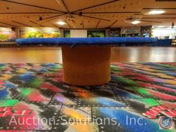 Skate Daze 48'' Round Carpeted Bench with Cement Base {{HEAVY, PLAN ACCORDINGLY FOR REMOVAL}}