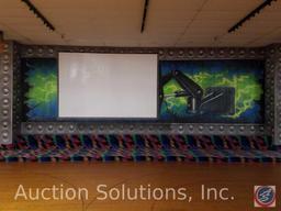 Projector Screen Paneling {{NOT REAL PROJECTOR SCREEN}} 121" x 340", Projector Screen Size {{NOT