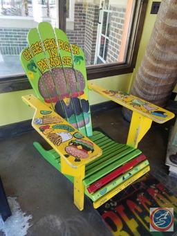 Hand Painted Wooden Beach Chair