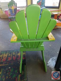 Hand Painted Wooden Beach Chair