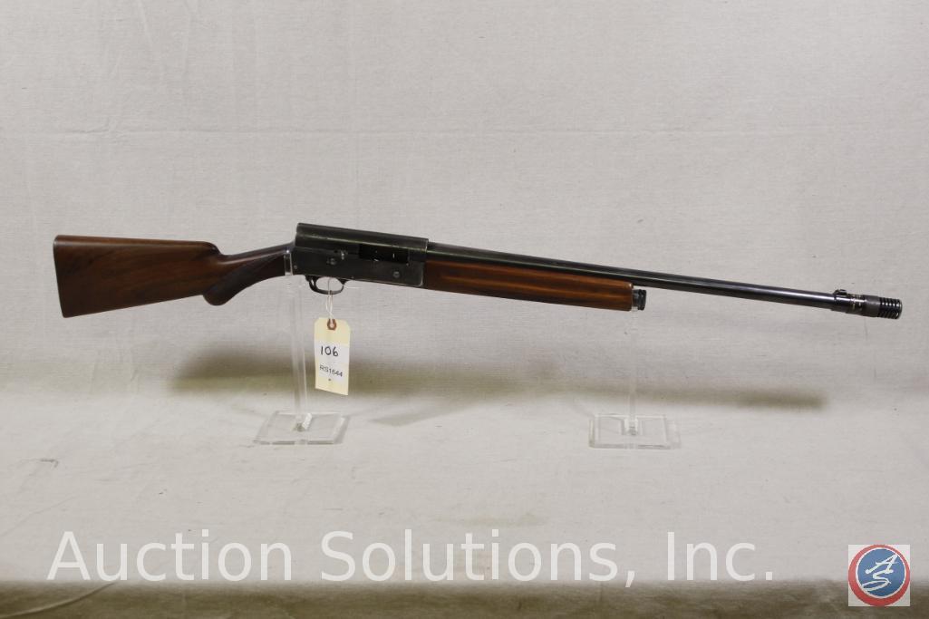 Browning Model A5 12 GA Shotgun Late Manufacturer Belgium Browning Semi-Auto Shotgun with Factory