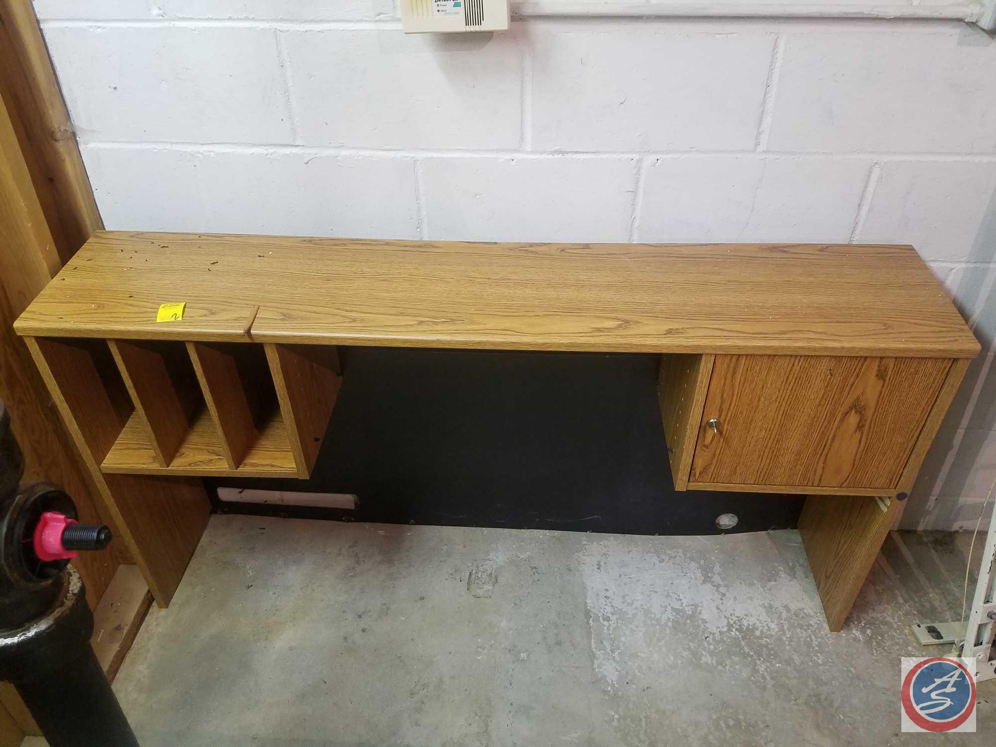 L Shaped Office Desk with 2 Drawers 60" x 15" x 29"; 62" x 24" x 29", Wooden 2 Drawer File Cabinet