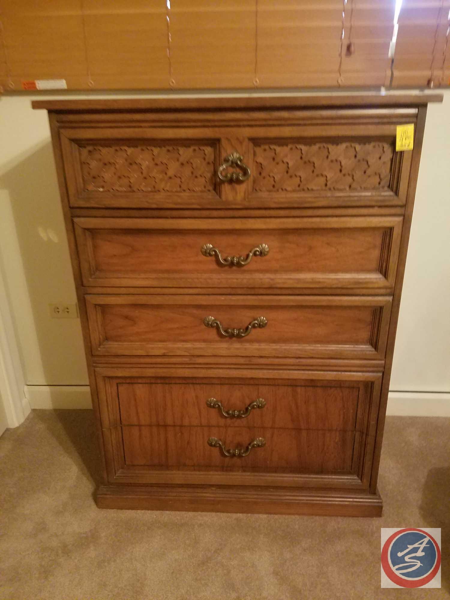 {{3XBID}} Dixie Nine Drawer Dresser with Mirror 60" x 19" x 31"; Dixie Five Drawer Dresser 36" x 18