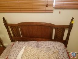 Full Size Bed with Rails, Head Board, Box Spring, Mattress, Bedding, Full Size Bird Dog Comforter