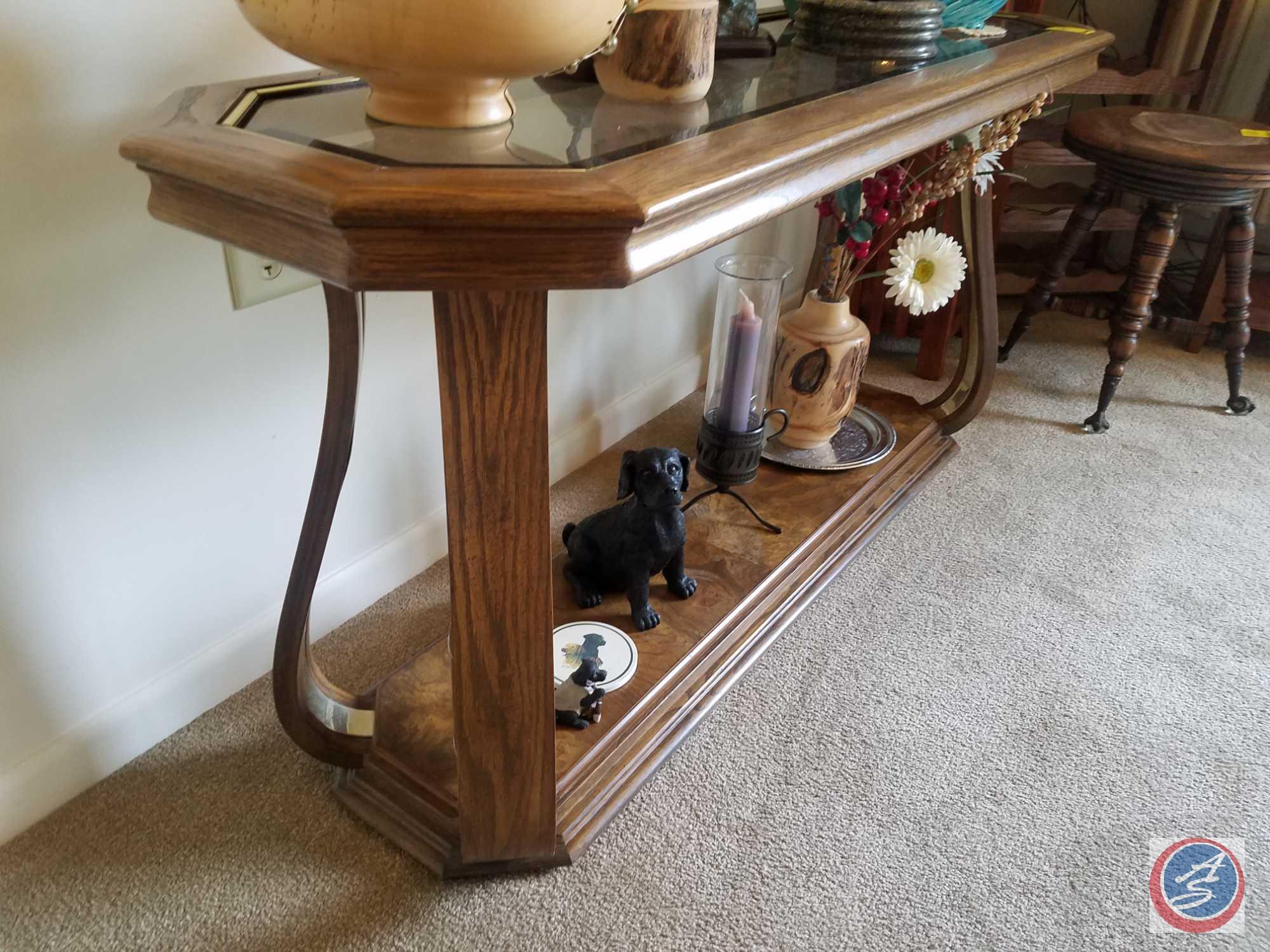 Wooden Stool Sofa Table 50" x 17" x 25", Wooden Plant Stand, Wooden Wine Bottle Holder, Wooden Plant