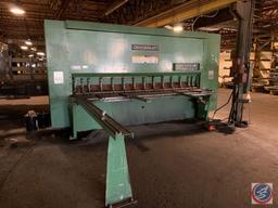 Cincinnati MODEL 750HS Shear, power squaring, 3/4" x 12' capacity. S/N 51962 YEAR/ AGE 2000