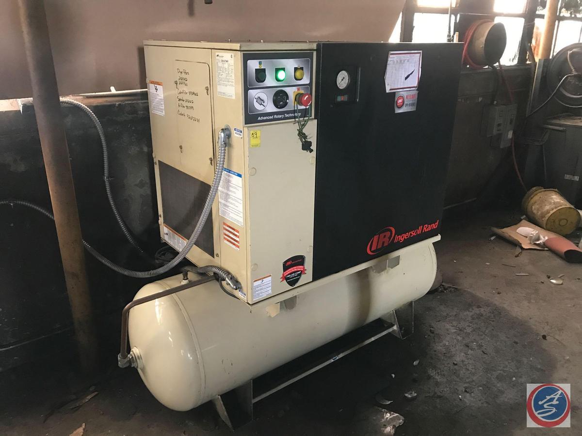 Ingersoll Rand Air compressor, 10hp rotary screw, air dryer. S/N CBV327049