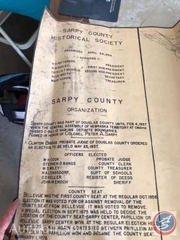 (5) Douglas + Sarpy County Platte Maps Dated 4/28/1934