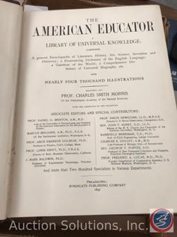 (2) Volumes of The American Educator Encyclopedia - Library of Universal Knowledge w/ Illustrations