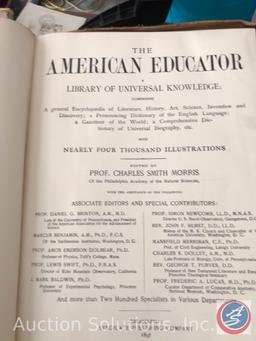 (2) Volumes of The American Educator Encyclopedia - Library of Universal Knowledge w/ Illustrations