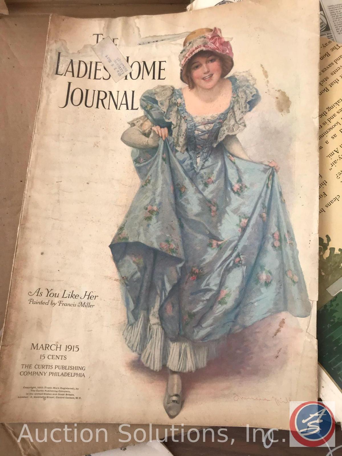 Ladies Home Journals (1914/'15), Home Floriculture, Hansel + Gretel Pop-up, Panama and the Canal,