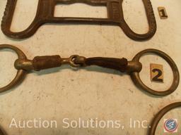 Single brass joined Snaffle 5.5 in. with leather cover