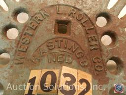 Seat 16 in. 'Western L. Roller Co Hastings NE' cast