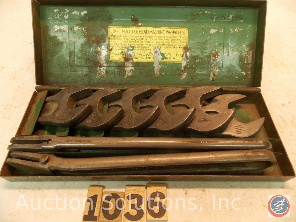 Wrench kit 'Xcel' multiple head machine Wrenches' Park Metal Works. 3/4 in. to 1 1/16 in. with (2)