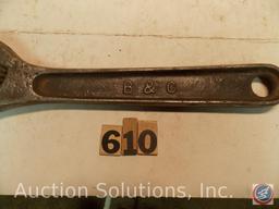 Crescent Wrench 12 in. marked 'B&C No 80'