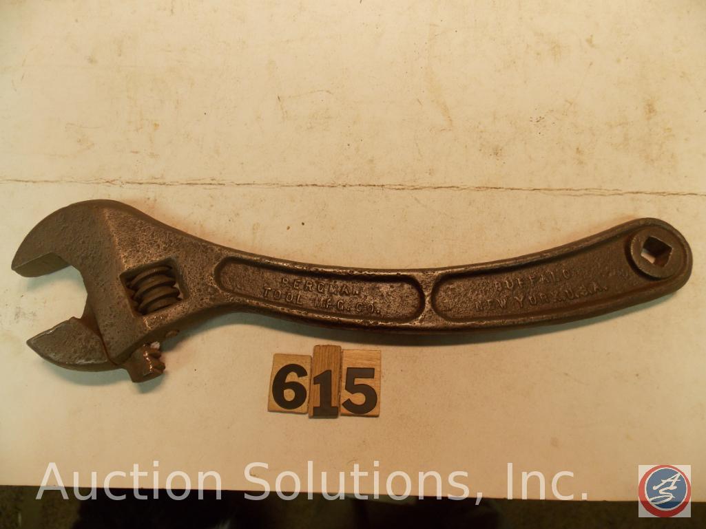 Crescent Wrench 12 in. marked 'Bergman Tool Mfg Co Queen City'