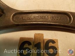 Crescent Wrench 10 in. marked 'Bergman Tool Mfg Co Queen City'