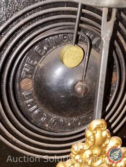 Antique E. Ingraham Vesta Gingerbread Kitchen Clock with Key