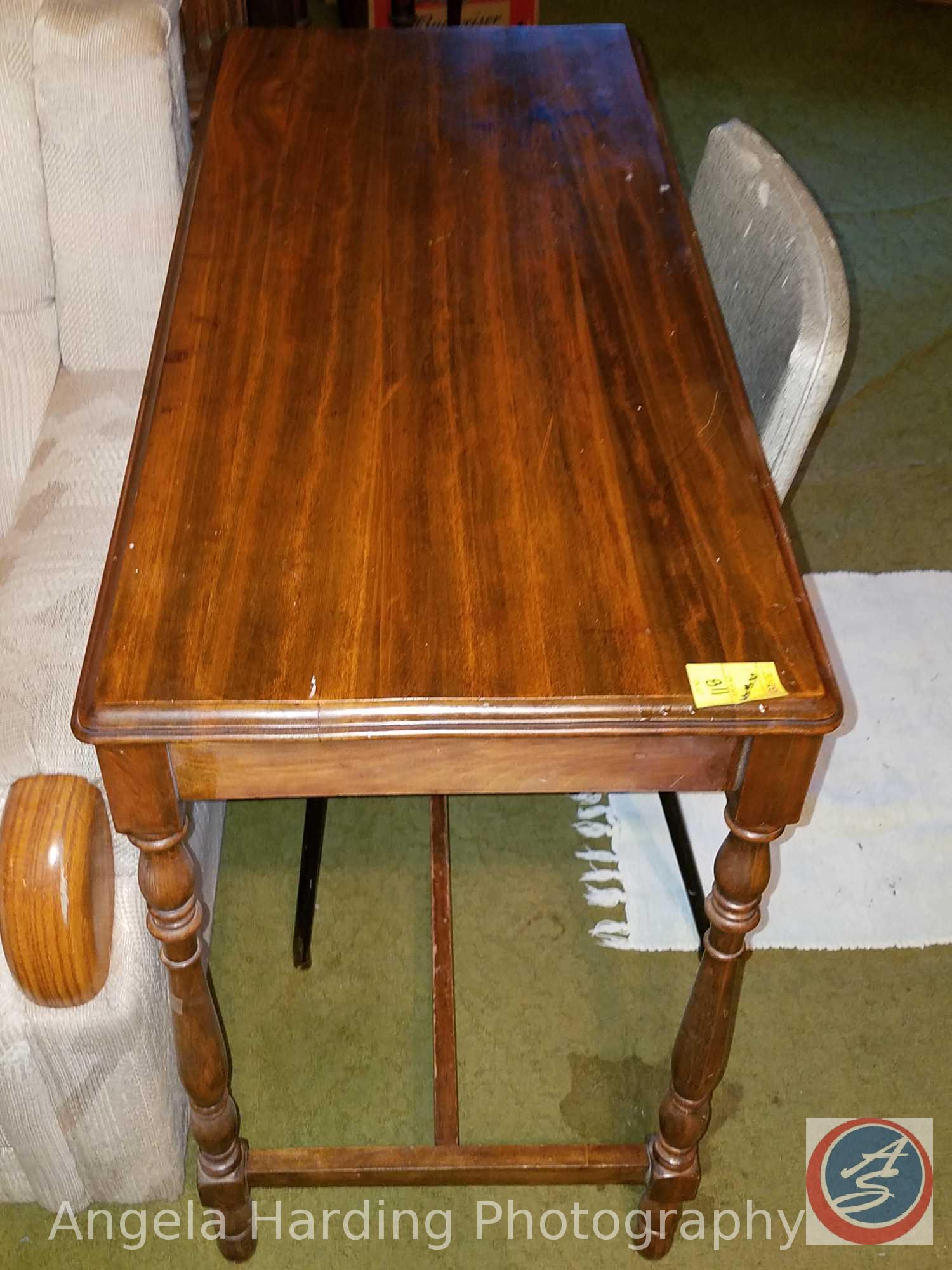 Vintage (1) Drawer Wood Desk 40"x19"30", Vintage Chair with Father Flanagan's Boy's Home Tag