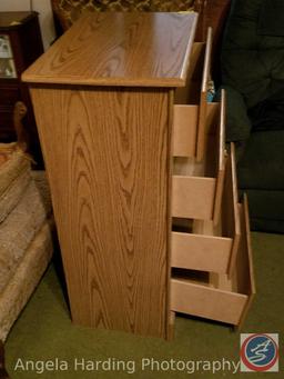 Compressed Wood (4) Drawer Dresser 25"x16"x39.5"