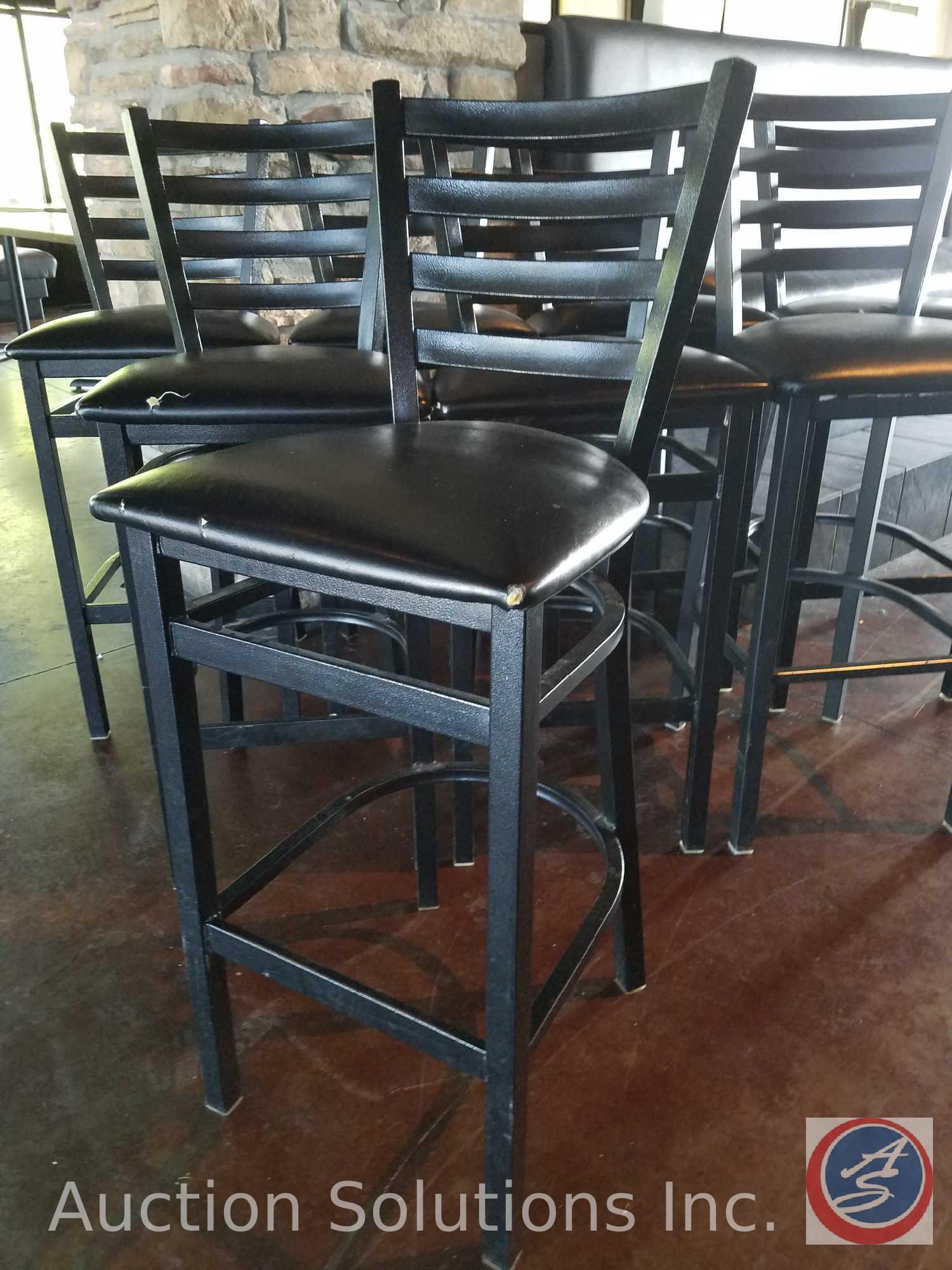 {{8X$BID}} (8) Bar Stools 43" Back {{STYLE AND CONDITION MAY VARY}}