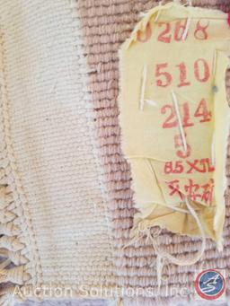 Large Pink Plush Wool Area Rug 12' x 8 1/2'