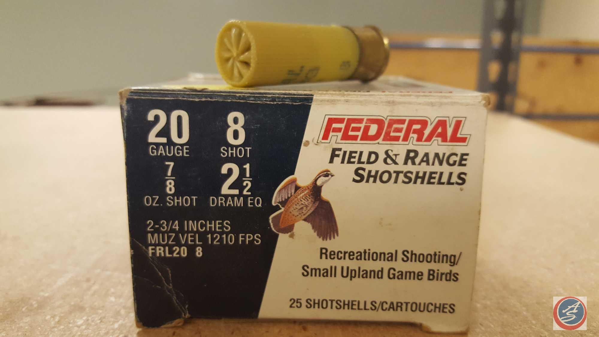 Federal Field and Range 20 GA. Shotgun Shells (25 rounds), Federal Hi-Power 20 GA. Shotgun Shells