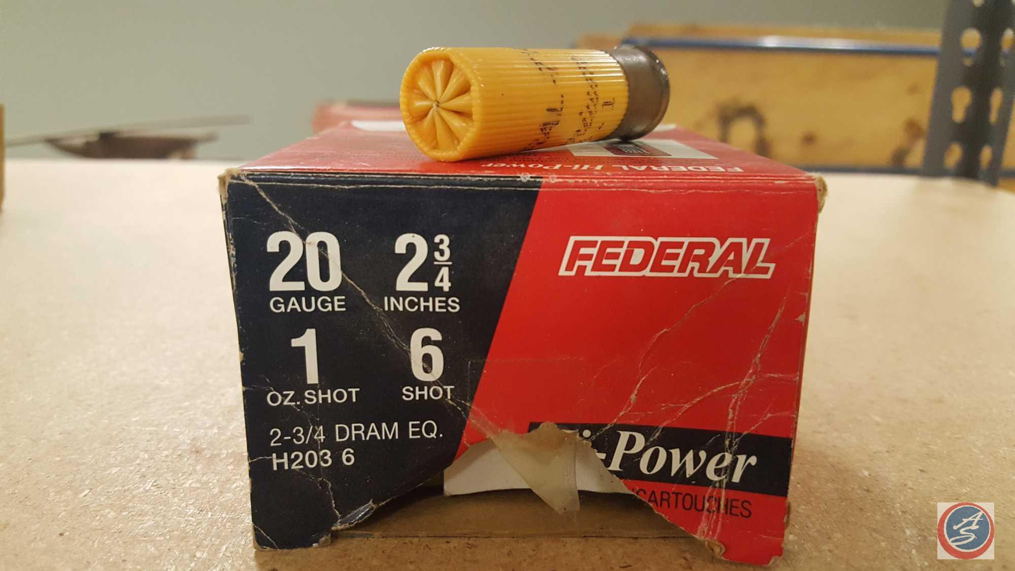 Federal Field and Range 20 GA. Shotgun Shells (25 rounds), Federal Hi-Power 20 GA. Shotgun Shells