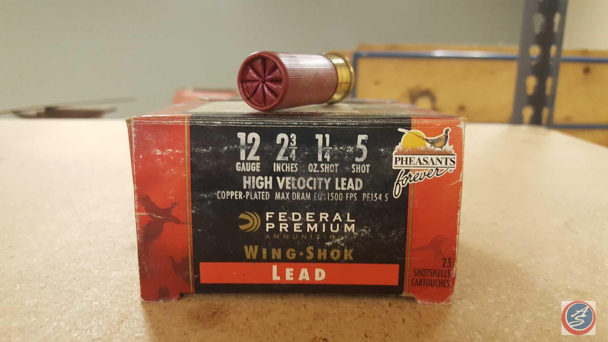 Federal Premium Wing Shok Lead 12 GA. Shotgun Shells ( 25 rounds), Federal Hi-Power 12 GA. Shotgun